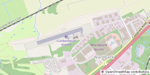 Map of Cumbernauld, Glasgow
