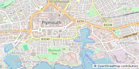 Map of Plymouth
