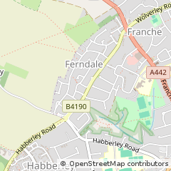 Map of Kidderminster, Worcestershire