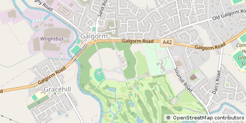 Map of Ballymena, Antrim