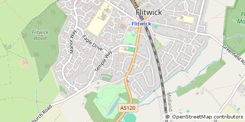 Map of Flitwick, Bedforshire
