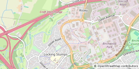 Map of Warrington