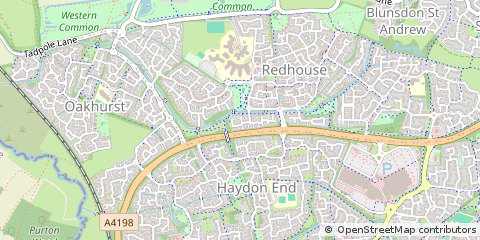 Map of Swindon