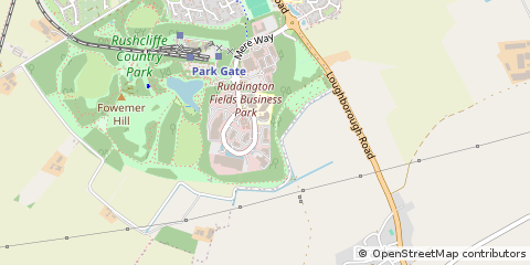 Map of Ruddington, Nottingham