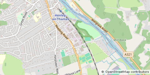 Map of Henley on Thames, Oxfordshire