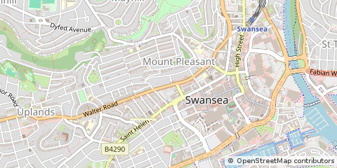 Map of Swansea