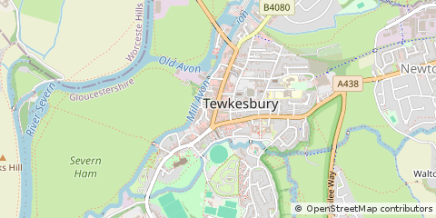 Map of Tewkesbury