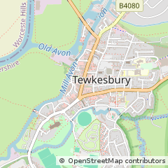 Map of Tewkesbury