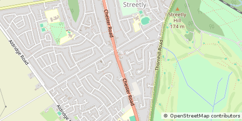 Map of Sutton Coldfield