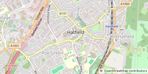 Map of Hatfield