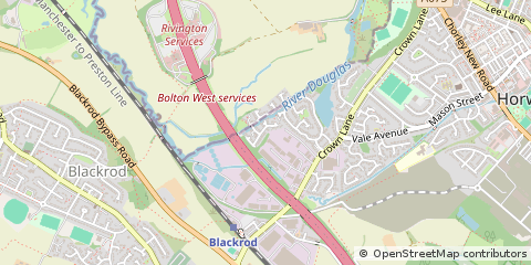 Map of Bolton, Lancashire