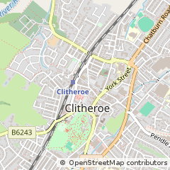 Map of Clitheroe