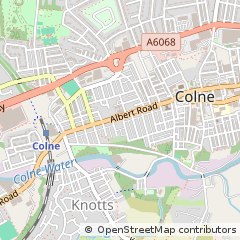Map of Colne, Lancashire