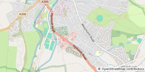 Map of Tavistock, Devon
