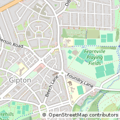 Map of Leeds, West Yorkshire