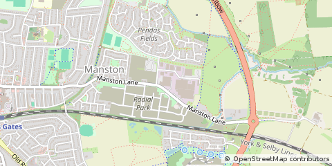Map of West Yorkshire
