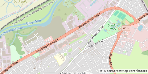 Map of Doncaster, South Yorkshire