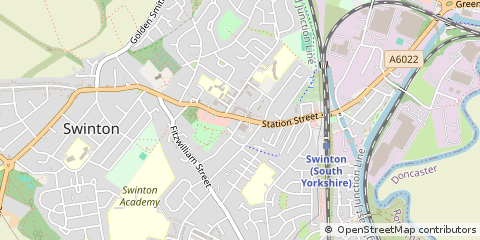 Map of Mexborough, South Yorkshire