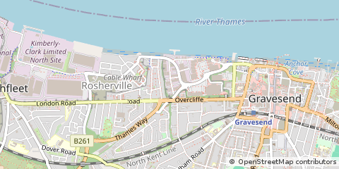 Map of Gravesend