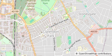 Map of Leicester