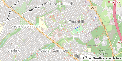 Map of Southampton, Hampshire