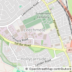 Map of City of Sunderland, Tyne & Wear