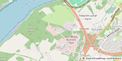 Map of Bangor, Gwynedd