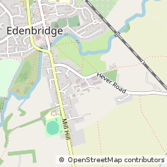 Map of Edenbridge, Kent