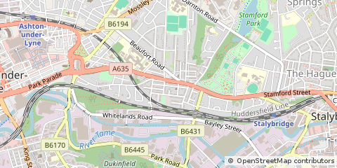 Map of Ashton-Under-Lyne