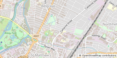Map of Leicester