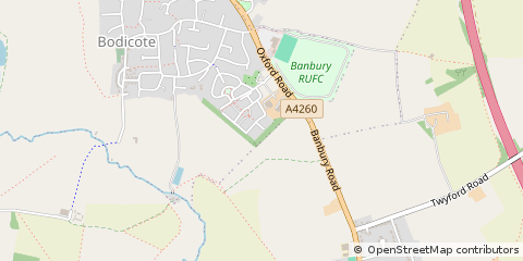 Map of Banbury, Oxon