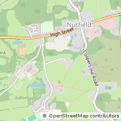 Map of South Nutfield, Surrey