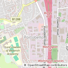 Map of Chester LE Street, County Durham