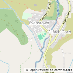 Map of Gilfach Goch, Rhondda Cynon Taff