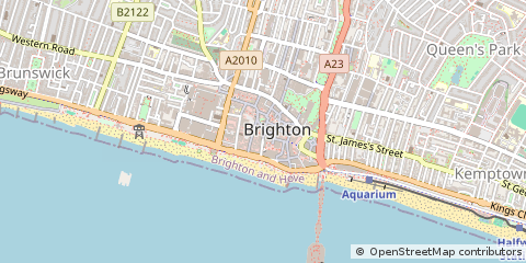 Map of Brighton, East Sussex