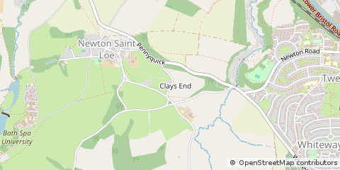 Map of Newton Saint LOE, Bath, North East Somerset