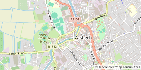Map of Wisbech, Cambridgeshire