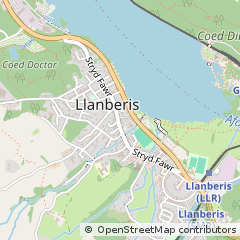 Map of Caernarfon, Gwynedd