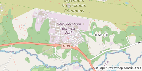 Map of Thatcham, Berkshire