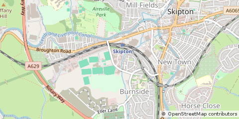 Map of Skipton, North Yorkshire