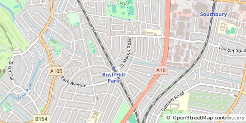 Map of Enfield, Middlesex