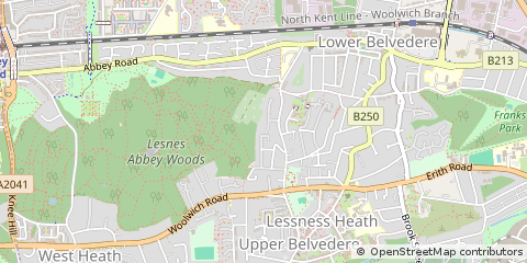 Map of Belvedere