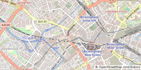 Map of Birmingham