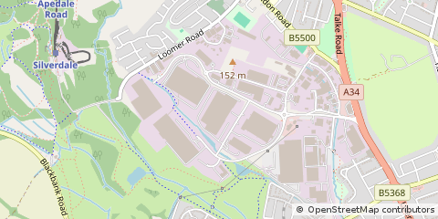 Map of Newcastle, Staffordshire