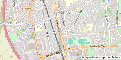 Map of Stevenage, Hertfordshire
