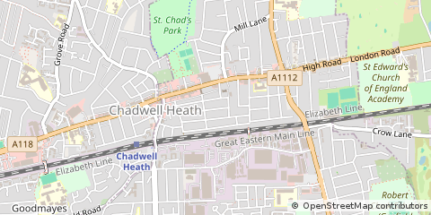 Map of Romford