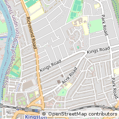 Map of Kingston Upon Thames, Surrey