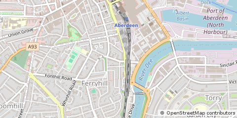 Map of Aberdeen