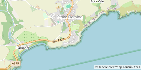 Map of Dartmouth, Devon