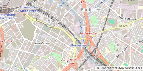 Map of Birmingham, West Midlands
